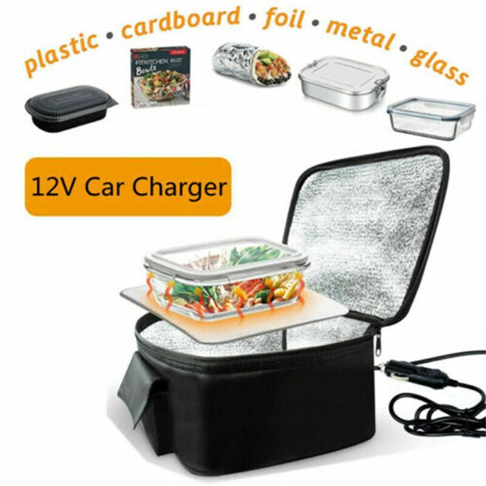 Portable Mini Car Microwave 12V Electric Oven Fast Heating Picnic Box