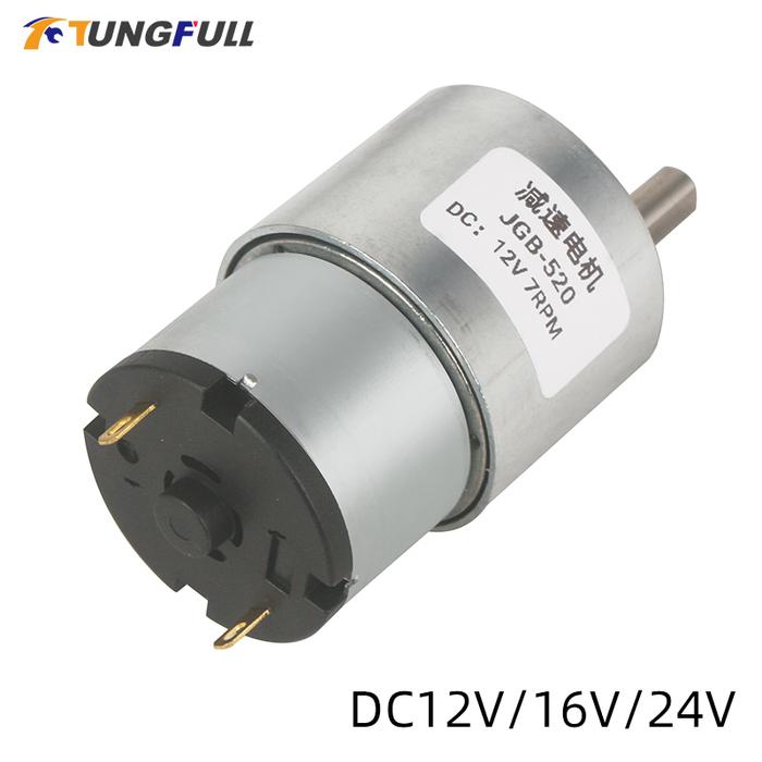 6V/12V/24V DC Gearbox Eccentric Shaft Gear Motor 7-960rpm RPM output speed Gear motor 37MM Central s