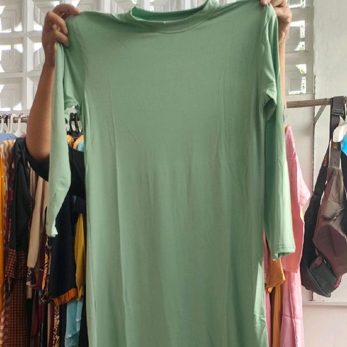 Manset Gamis. Gamis kaos sebagai inner. Inner gamis.