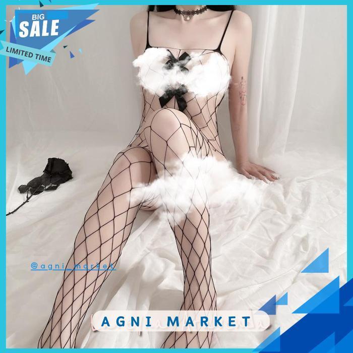 LINGERIE BODY STOCKING JUMBO BIG SIZE JARING PITA SPIDER LG402 HIGHT QUALITY !!