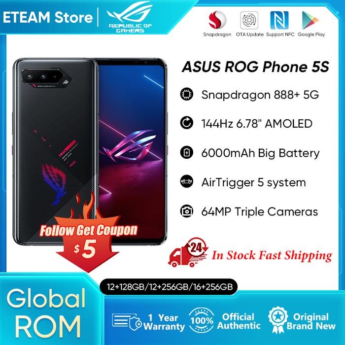 ASUS ROG 5S 5G Gaming Smartphone Global ROM Snapdragon888 Plus
