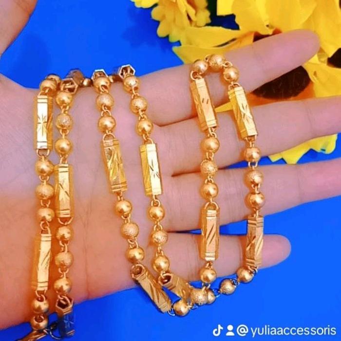 kalung bambu besar Kuningan premium