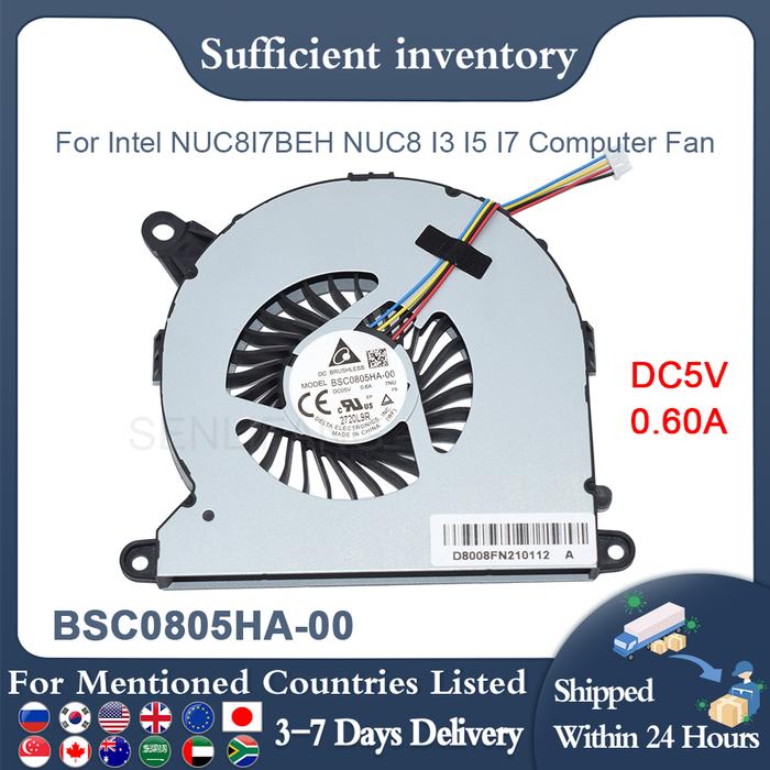 New CPU Cooling Fan For Intel NUC8I7BEH NUC8 I3 I5 I7 Computer Fan