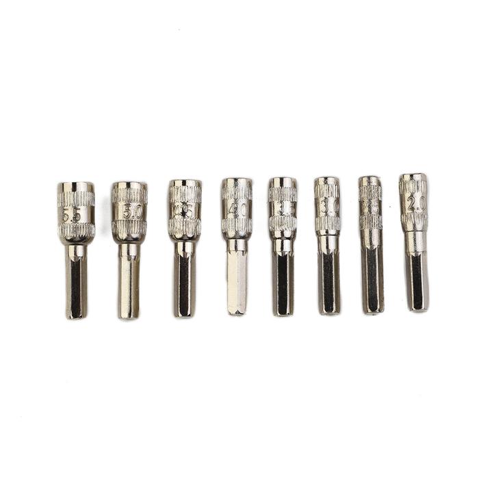 Hex Socket Socket Driver Tool 8pcs/Set Drill Bit Hex Nut Hex Shank