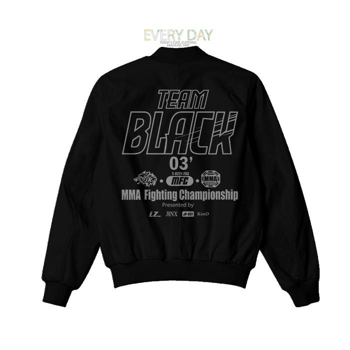 Jaket Bomber Team Black Joo Jaekyung Manhwa Jinx BL Komik Pria Distro Keren Hitam Motif