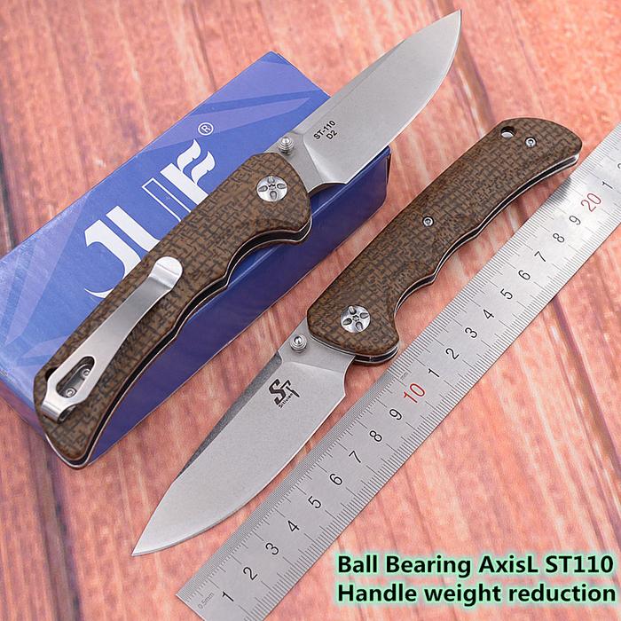 Sitivien New Made Real D2 ST110 Ball Bearing AxisL Micarta Hunt