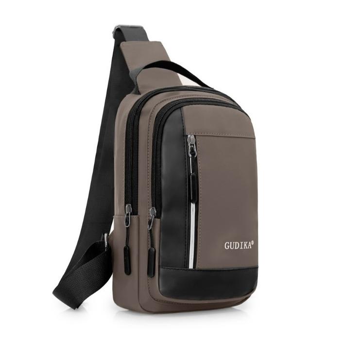GUDIKA Bags 6862 - Tas Selempang Pria Style Korea Ada Port USB Charger Bahan Waterproof Import