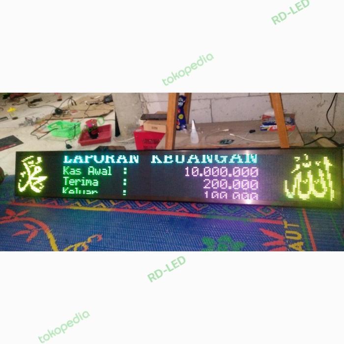 Jam Masjid Running Text Rgb 20X135