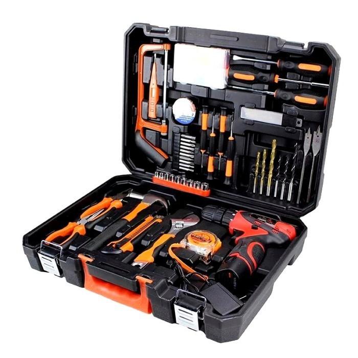 SKY TOOL SET KIT Bor CORDLESS SET 120 PCS/BOR CAS BATERAI SET KUNCI 120 PCS