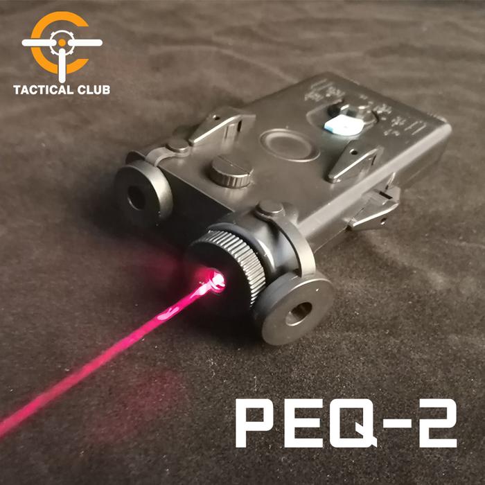 Airsoft Tactical AN peq PEQ-2 Red Dot Laser sight Battery Case Red