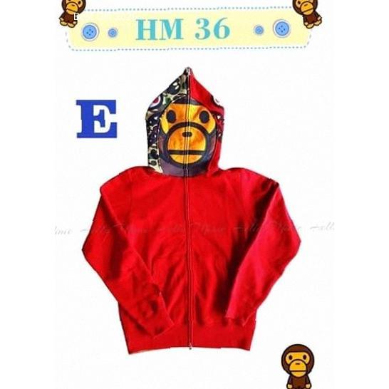 JAKET HOODIE ANAK BAPE RED_HM 36 E (MED SIZE) | JAKET ANAK LUCU | Kekinian
