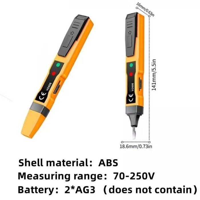 Tespen Listrik Digital Cek Kabel Putus Non Contact AC DC Voltage Alert Detector Tespen Kabel Putus B