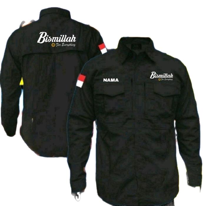 tactical ready stok full bordir kemeja tactical bismillah baju tactical bismillah kemeja bismillah b