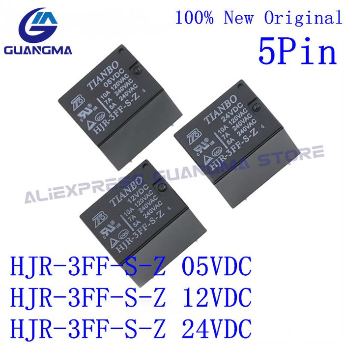 10PCS Power Relay HJR-3FF-S-Z 05VDC HJR-3FF-S-Z 12VDC HJR-3FF-S-Z