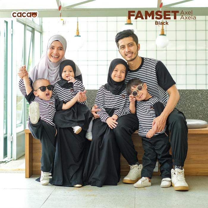 KHAIREEN Family Set Axel Axela BLACK by Cacao Kidswear MURAH