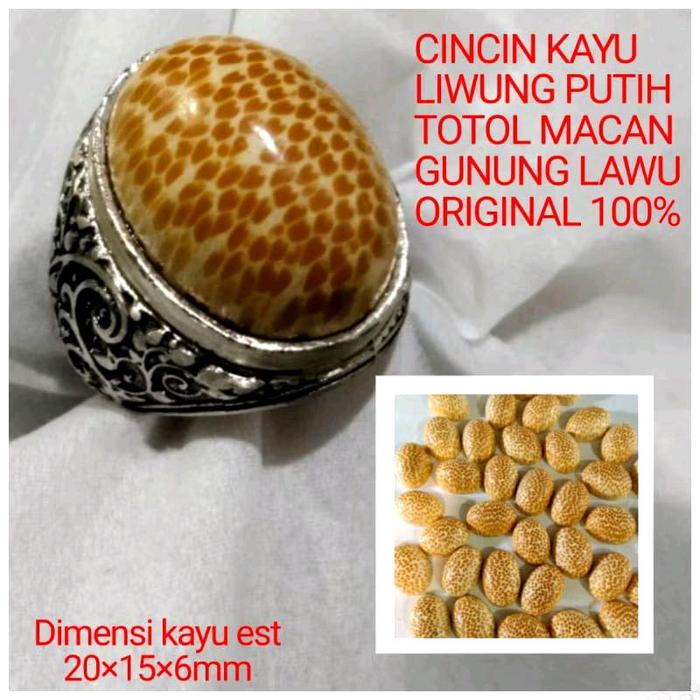 CINCIN KAYU LIWUNG KUNING EMAS TOTOL MA CAN NATURAL A1
