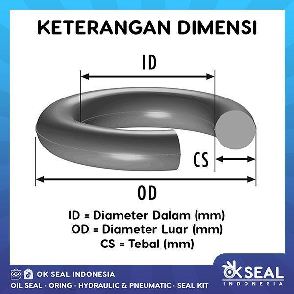 ORING P 365 364.5X8.4 . ID 364.5 mm X Tebal 8.4 mm NBR T1