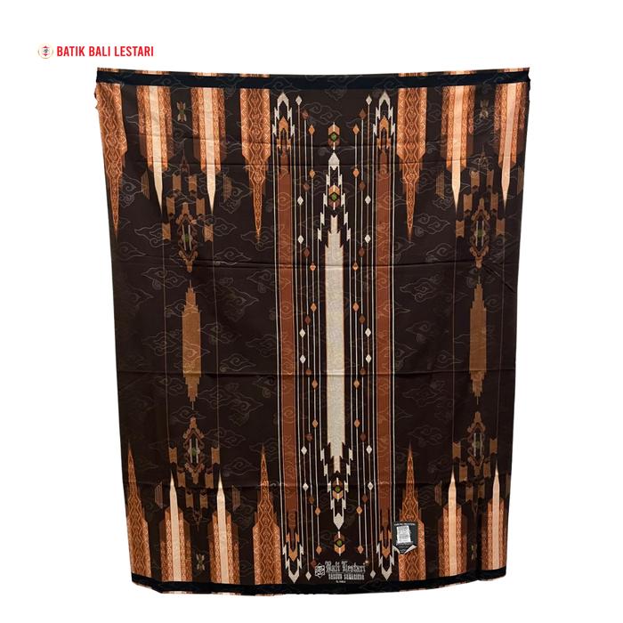 Batik Bali Lestari Sarung Samarinda Coklat Orange ( 3513 )