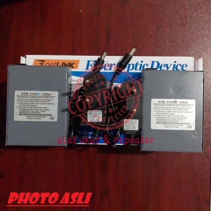 NetLink HTB 3100 AB HTB3100 A B Single Mode Fiber Media Converter