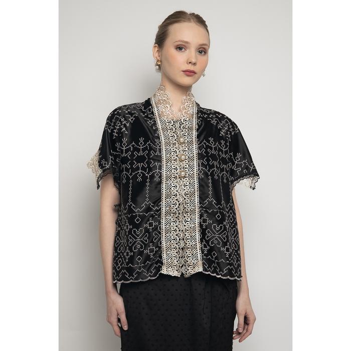 Ready- ATELIER MODE Embroidered Organza Malika Vest