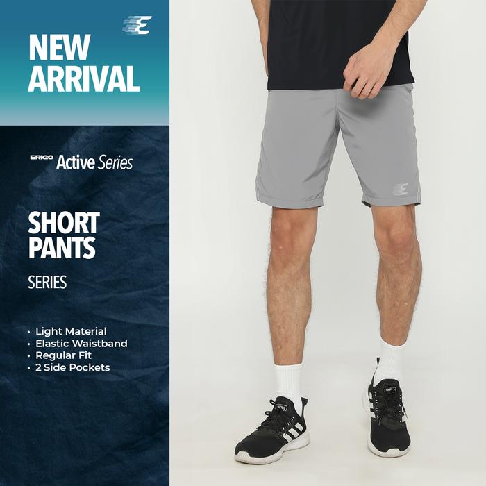 Erigo Running Short Pants Craig Grey - Celana Pendek Olahraga Pria & Wanita