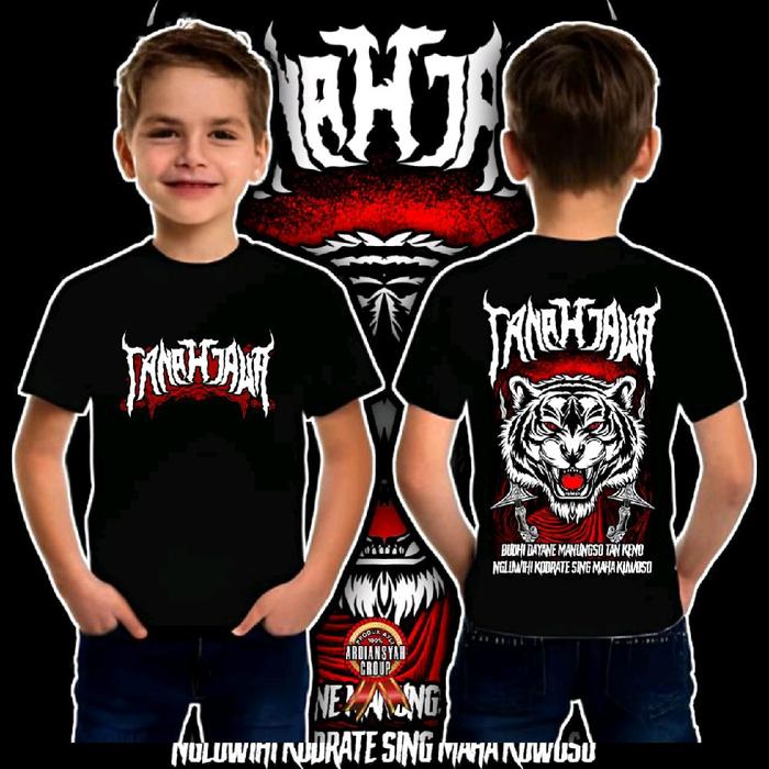 Kaos anak distro tanah jawa macan keren netral bisa COD