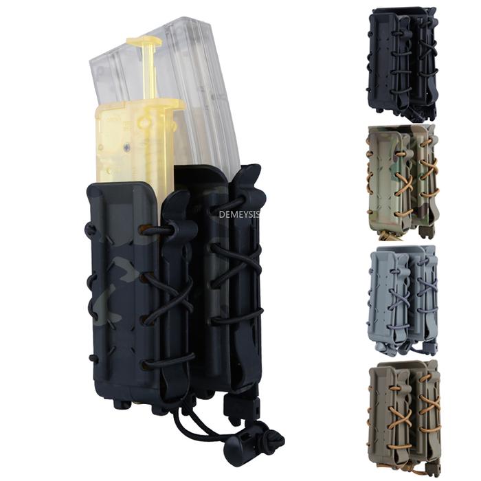 Tactical Double Magazine Pouches Adjustable Hunting Guns Pouches for