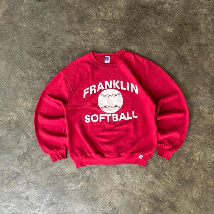 90’s - Russell athletic crewneck franklin ( Red