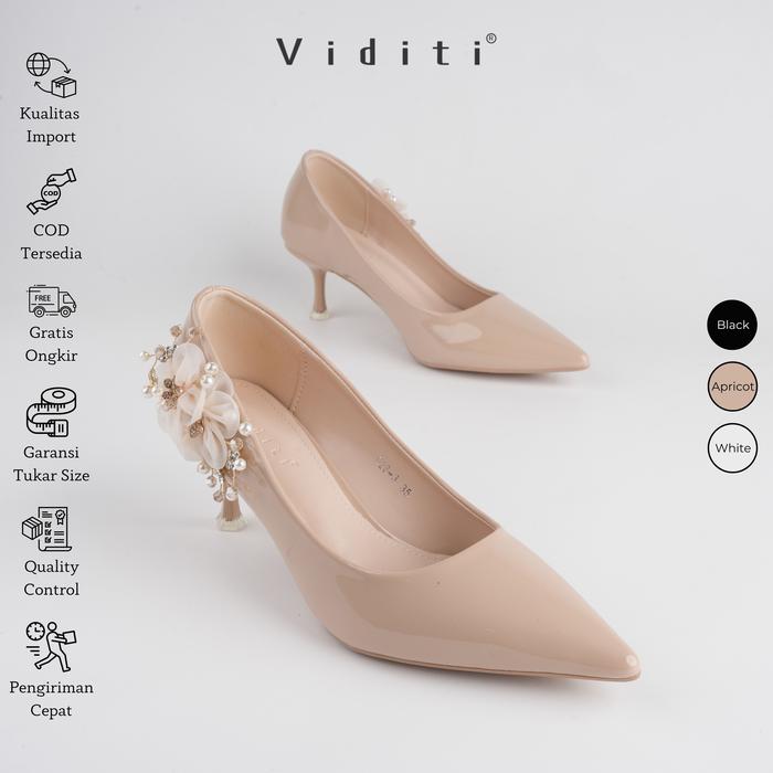Viditi Sabrina glossy Heels 6 cm // Pesta // Wedding // Nikahan