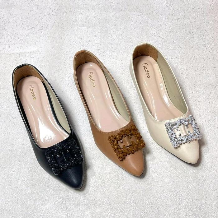 Delice&Co - Sophia Work-Chic Pump | Heels  Pantofel  Elegan Shoes Wanita 3cm Anti-Slip Original