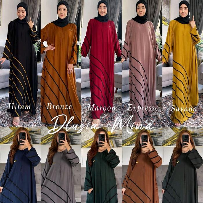 DLUSIA DRESS MINA TWILL PREMIUM BY DLUSIA DRESS ORIGINAL