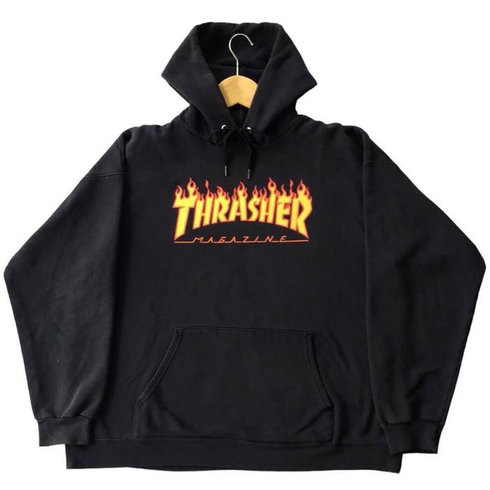 Hoddie thrasher original flame preloved