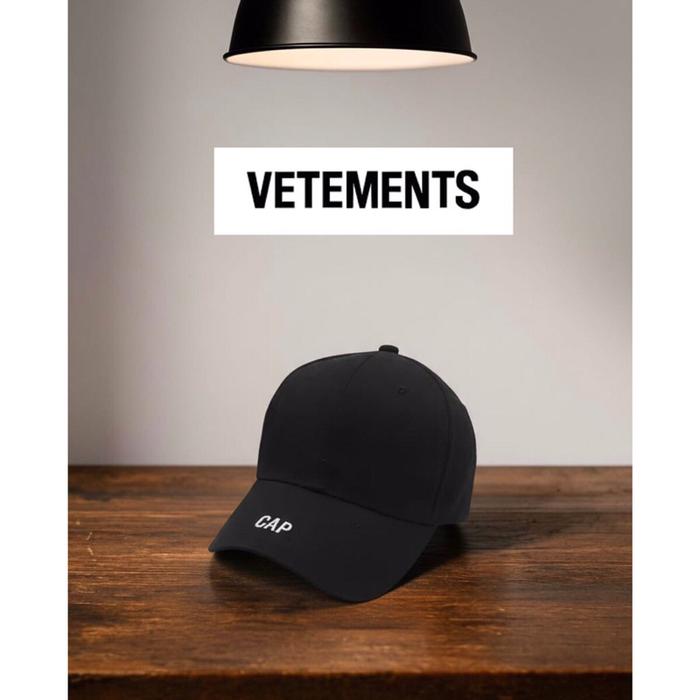 Vetements Mens "Official Fake" Cap (Black)
