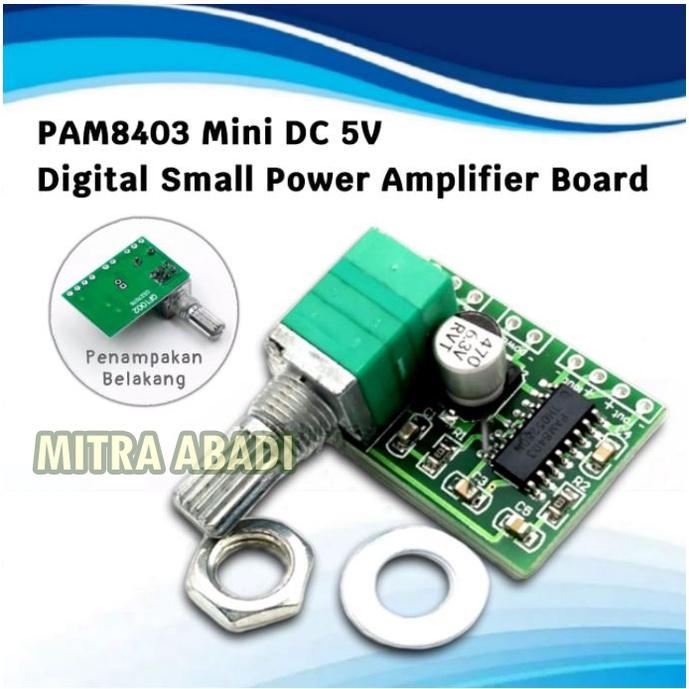 Modul PAM 8403 Mini DC 5V Digital Small Power Amplifier Board Speaker