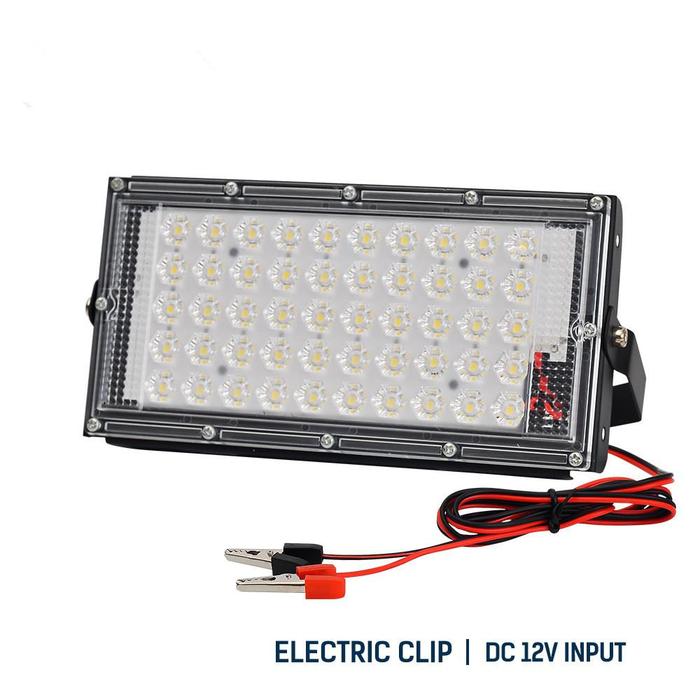 Crocodile Clip Led Flood Lights 50W DC12V LED Outdoor Lighting