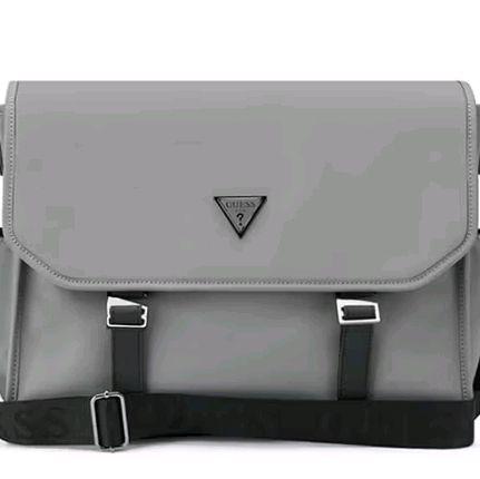Guess Tas Selempang Soto Messenger Original 100% Abu-abu untuk Pria Baru dengan Desain Baru dan Asli
