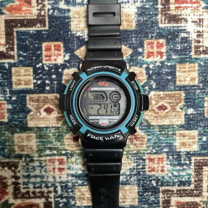 Jam Tangan Freevian MG watch jadul retro vintage rare not casio badak gshock dw