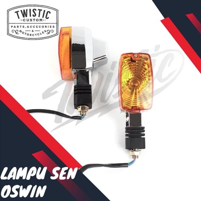 Lampu Sen Oswin Motor Custom W175 W250 RX King SR400 Universal British