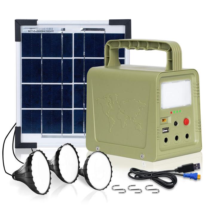 Solar Power Panel Generator Home Solar Kits USB Rechargeable Solar
