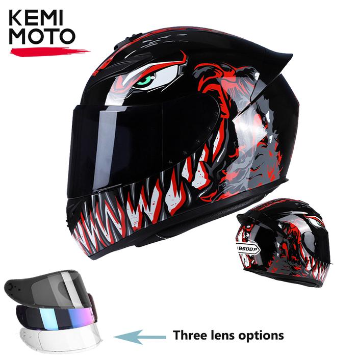 Helm Balap Sepeda Motor Wajah Penuh, Helm Balap Motor Motocross, Helm
