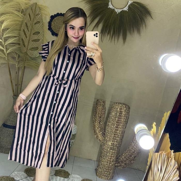 DASTER BALI \ DASTER ANDIN MOTIF BLUSTER\SALUR \ DASTER BUSUI FULL KANCING \ DRESS \ DASTER BUSUI JU