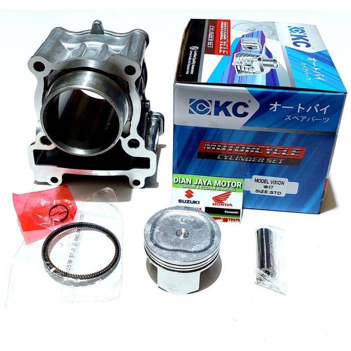 BLOK SEHER PISTON KIT BORING SET VIXION OLD NEW 3C1 PNP MX NEW MX OLD CYLINDER BLOK DIAN JAYA MOTOR