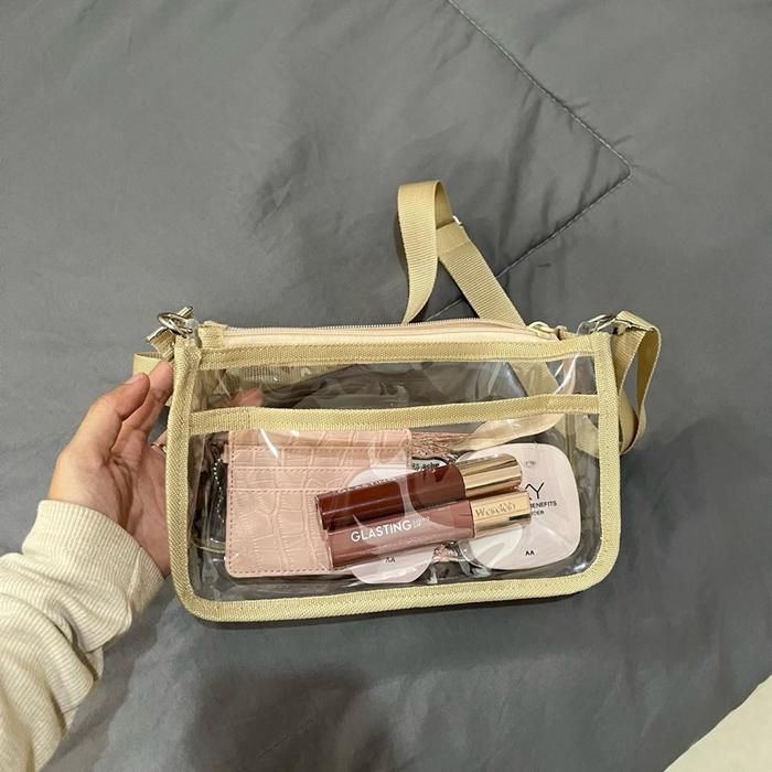 SHEINA BAG TAS SLEMPANG PVC TAS TRANSPARAN konser Korea