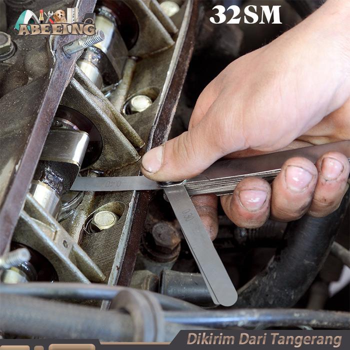 Feeler Gauge 32 Blades Filler Fuller Gauge Stainless Alat Ukur Celah