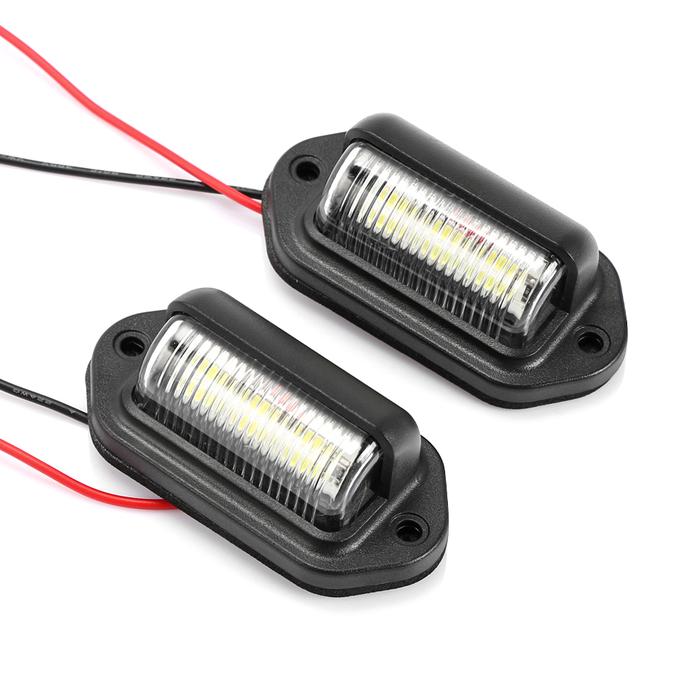 2 Buah 6 LED Lampu Pelat Nomor Lisensi Mobil untuk Hyundai Accent