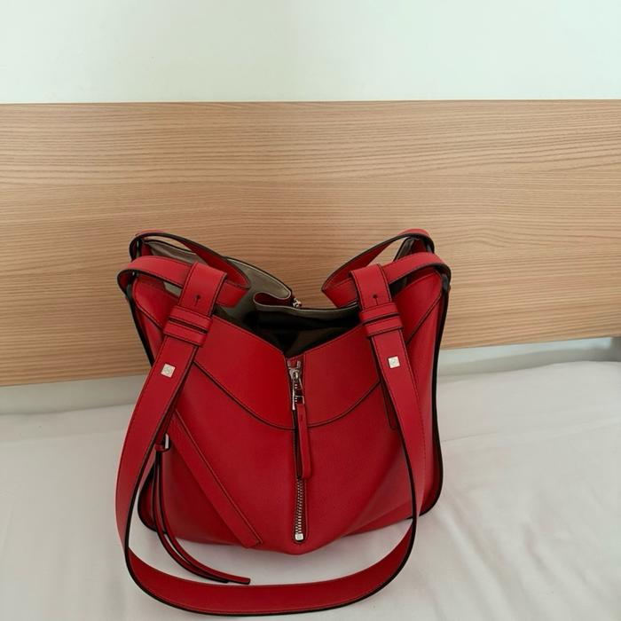 Loewe hammock red small bag sling tote bag puzzle