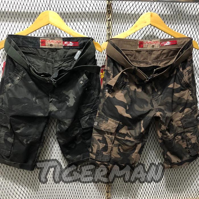 Celana cargo pria import bahan katun kanvas bawangceng brand original import jumbo 28-38