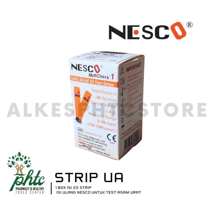 NESCO URIC ACID STRIP ASAM URAT L REFILL STIK ASAM URAT ISI 25 STRIP