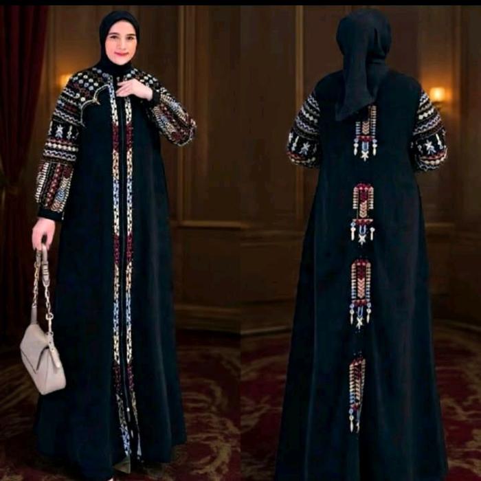 COD [ LAUNCH 7.7 SPCL ] NAZEERA Abaya by anugerah berkah abaya bordir full