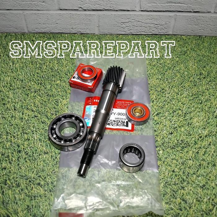 paketan 4 item as pully (KVY) + bering 6002 bak cvt kuningan + laher bambu set + bearing rasio 6204